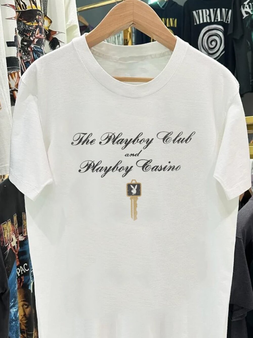 The Playboy Club Heavyweight White Tshirt